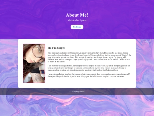 aboutme screenshot