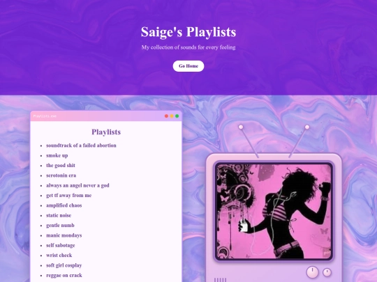 playlists screenshot