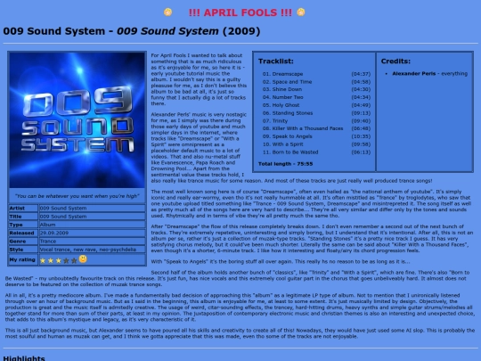 music/reviews/009ss_009ss screenshot