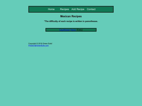 mexican recipes screenshot