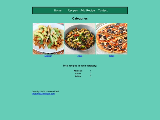recipes screenshot