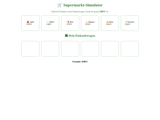 Supermarkt-Simulator screenshot