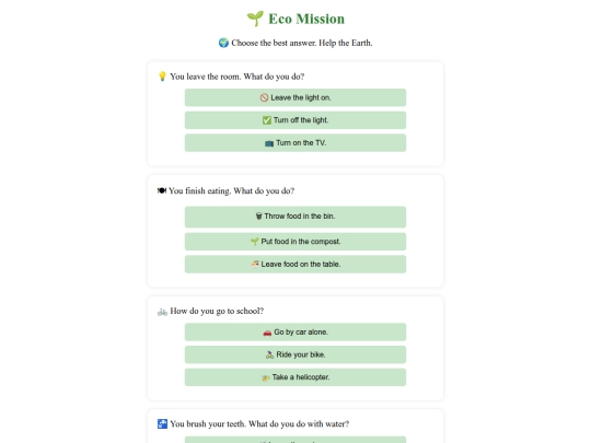 Umwelt-Mission (Englisch) screenshot