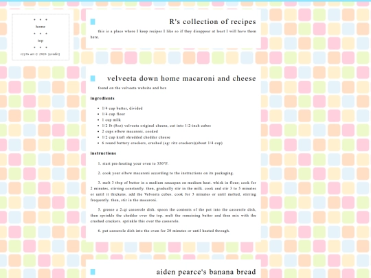recipes screenshot