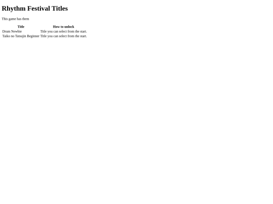 titles screenshot