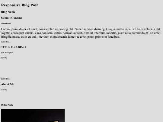 Web Design/BlogPost screenshot