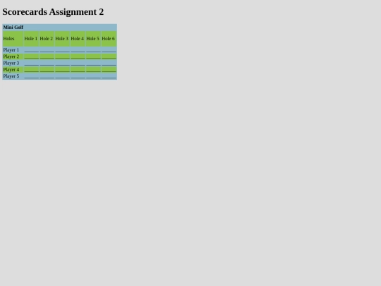 Web Design/Scorecards2 screenshot