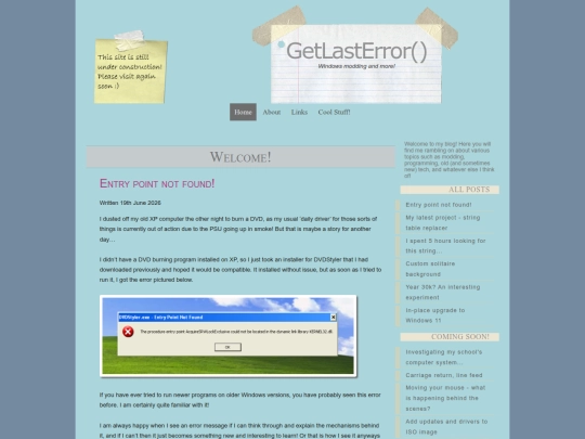 index screenshot