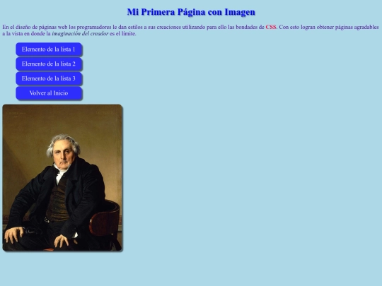 miPrimeraPaginaconImagen screenshot