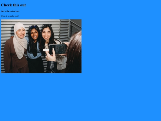 first/test screenshot