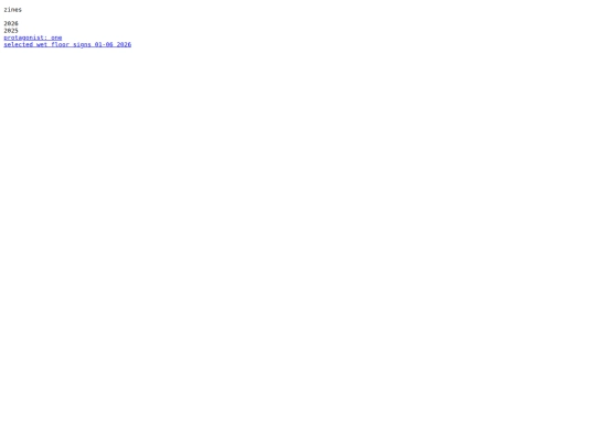 pages/zines screenshot