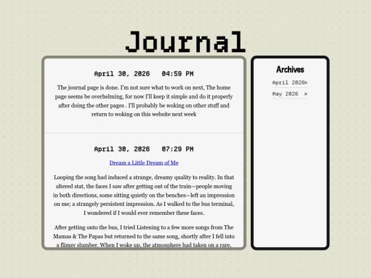 journal screenshot