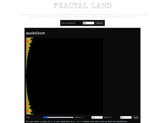 fractals screenshot