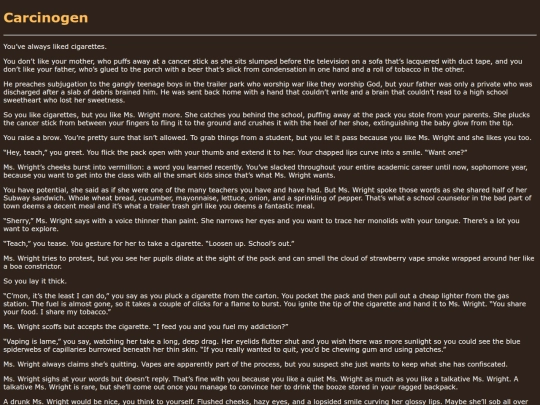 carcinogen screenshot