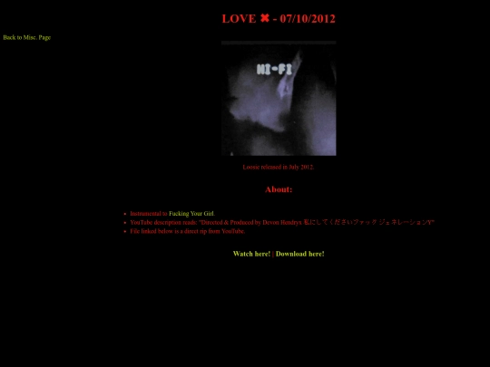lovex screenshot