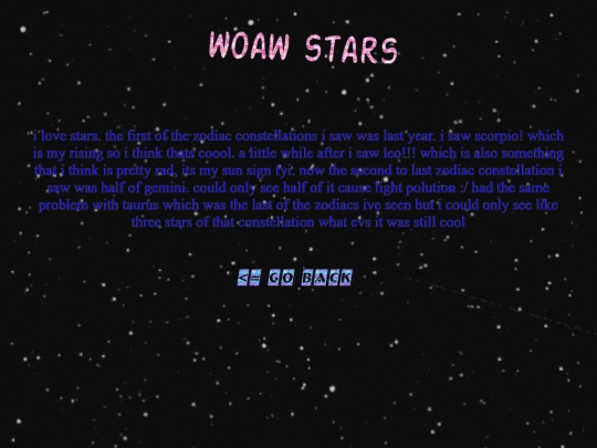 stars screenshot