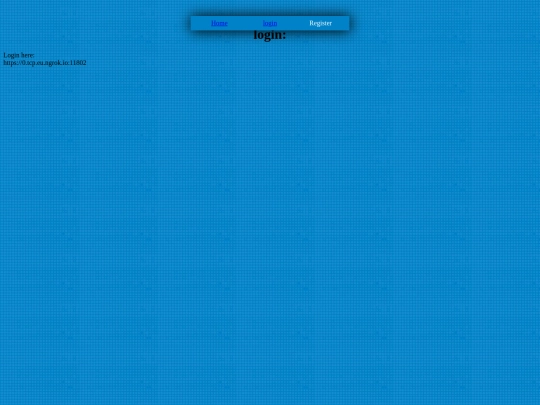 login screenshot