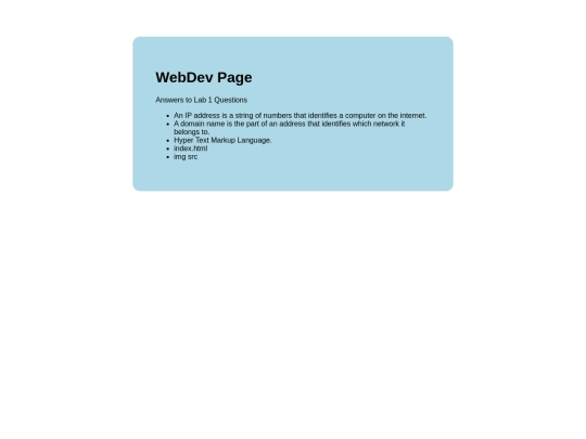 webDev screenshot