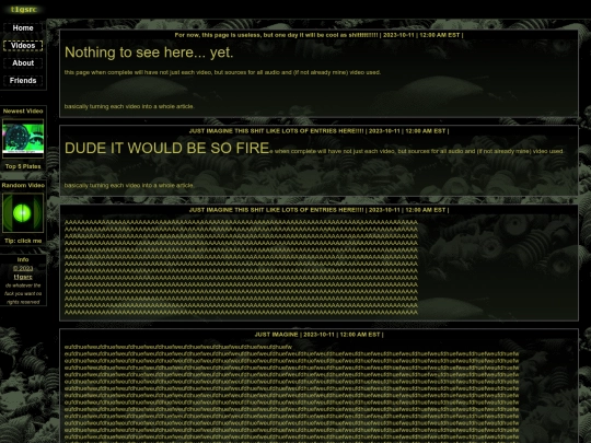 videos screenshot