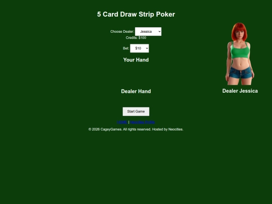 WebGames/StripPoker/StripPoker screenshot