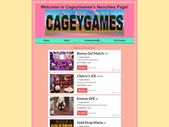 games screenshot