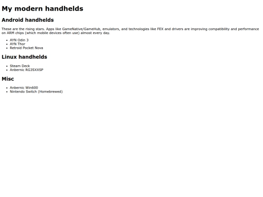 handhelds screenshot