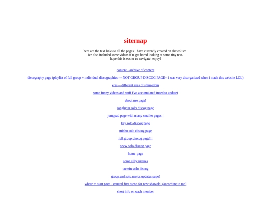 sitemap screenshot