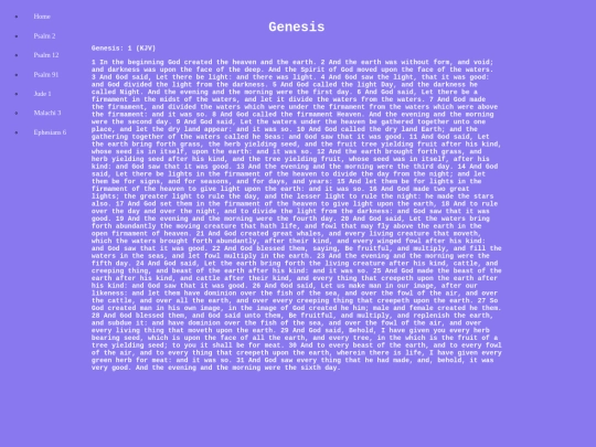 genesis screenshot