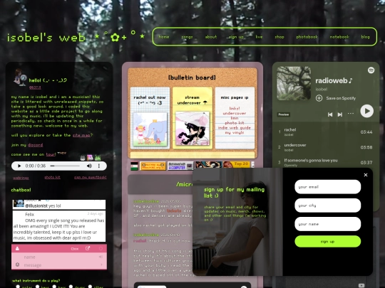 isobel's web