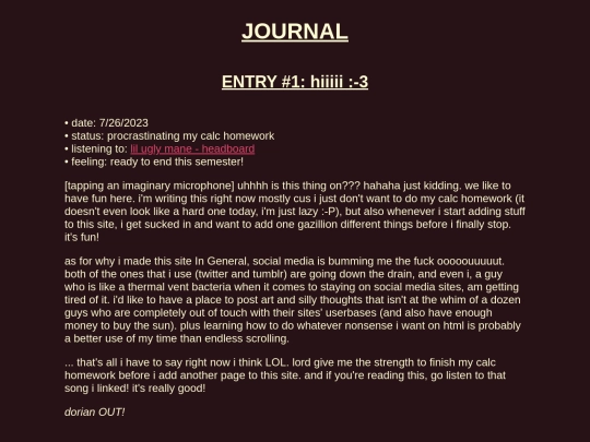 journal screenshot