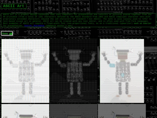 ascii screenshot