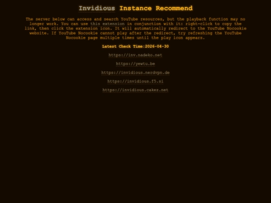 invidious screenshot