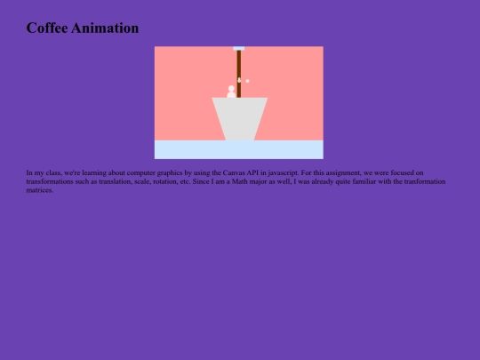 projectPages/coffeeAni screenshot