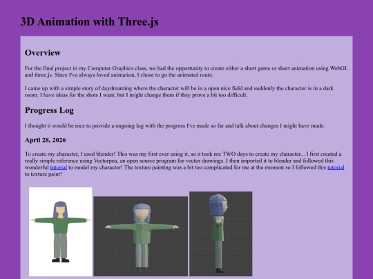 projectPages/webGLAni screenshot