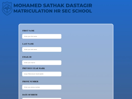 Project2/form screenshot