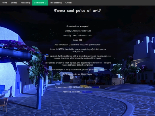 commissions screenshot