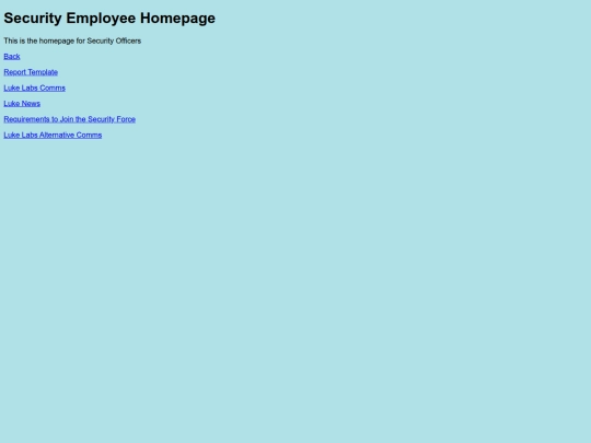 SecurityEmployeeHomepage screenshot