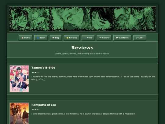 reviews screenshot