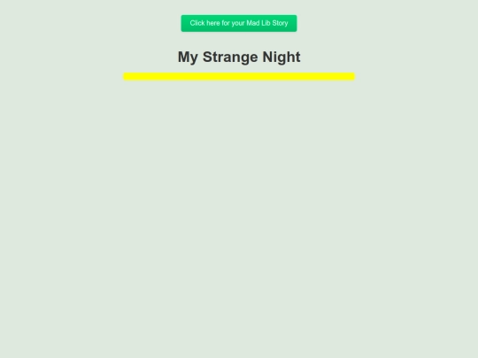 Java Script/MadLibs screenshot