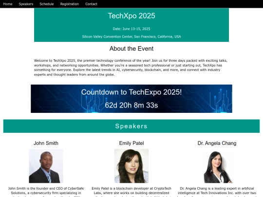 Projects/TechExpo_Project/Techexpo screenshot