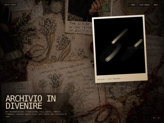 archivio/index_radio screenshot
