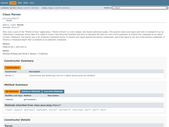 doc/Parser screenshot