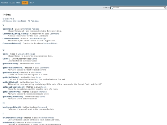 doc/index-all screenshot