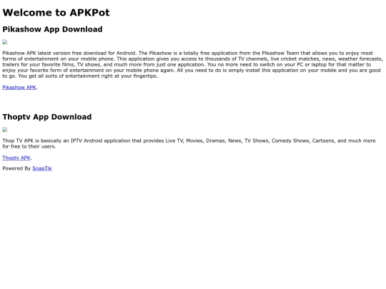 index screenshot