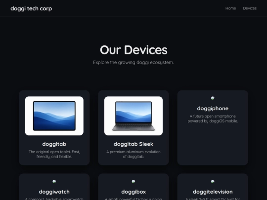 devices screenshot
