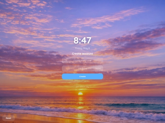 login screenshot
