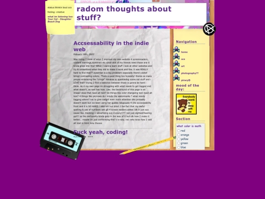 blog screenshot