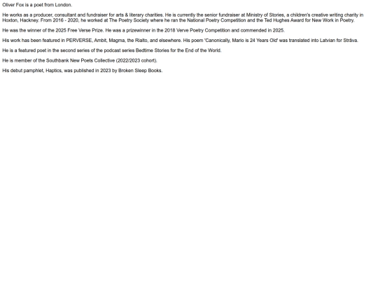 biog screenshot
