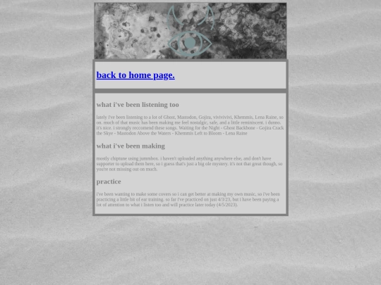 HTML/music screenshot