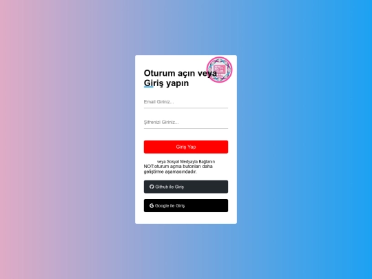 Login screenshot